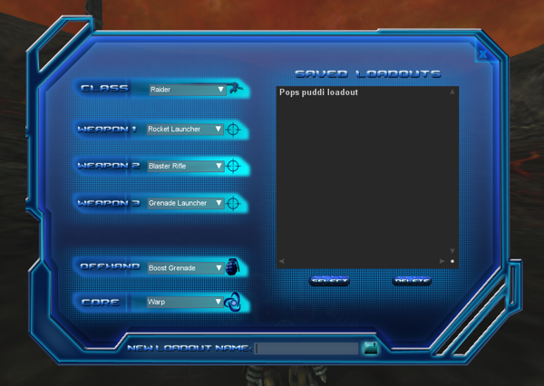 Loadout selection